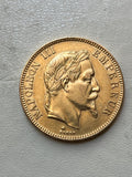 100 Francs Napoléon - Laurée- 1869 A - Paris  -  Or