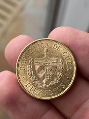 10 Pesos - Cuba - 1916 - Or