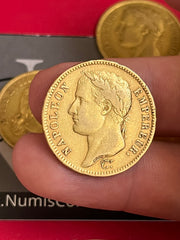 40 Francs Napoléon Empereur - 1810 W -  Or