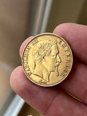 50 Francs Napoléon - 1862 BB - Strasbourg  -  Or