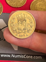 40 Francs Louis XVIII - 1817 A  -  Or