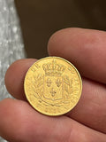 20 Francs LOUIS XVIII - buste - 1814 W - RARE (59k exemplaires)  - Or