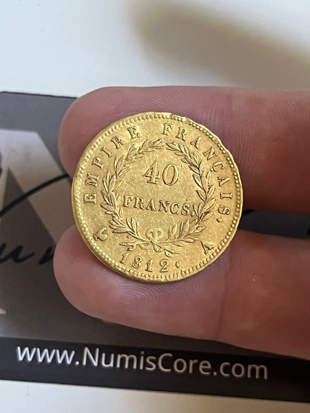 40 Francs Napoléon Empire - 1812 A  -  Or