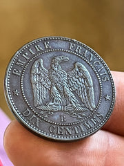 10 centimes Napoléon - 1855 B - differents chien - Magnifique!