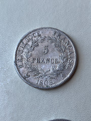 5 Francs Napoleon Empereur - 1808 A - Paris