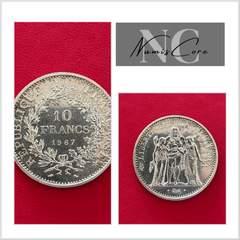 10 Francs Hercule - 1967  -  ARGENT