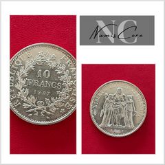 Pièce de 10 Francs Hercule - 1967 - Avec accent - ARGENT