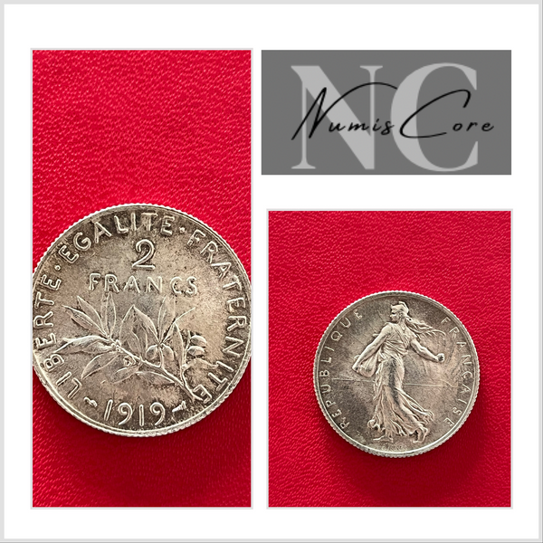 2 Francs Semeuse - 1919  -  ARGENT