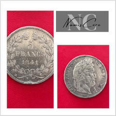 Pièce de 5 Francs en Argent - Ecu Louis-Philippe 1 - 1841 B Rouen