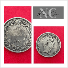 5 Francs - Ecu Louis-Philippe 1 - 1831 B Rouen