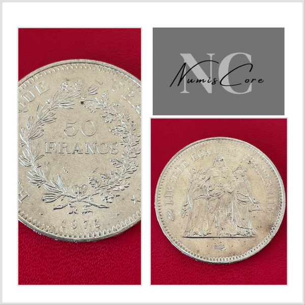 50 Francs Hercule - 1978  -  ARGENT - Etat supérieur