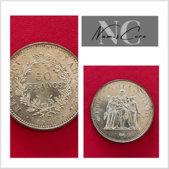 50 Francs Hercule - 1975 - ARGENT - belle monnaie / piece