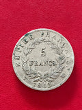 5 Francs Napoleon – Revers Empire - 1813 W Lille