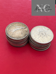 Lot de 20 X 1 Franc Semeuse - 5g - Argent 835/1000 - années et états divers - de belles monnaies / piece
