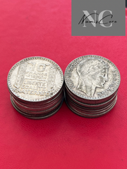 Lot de 20 X 10 Francs Turin - 10g - Argent 680/1000 - années et états divers - de belles monnaies / piece