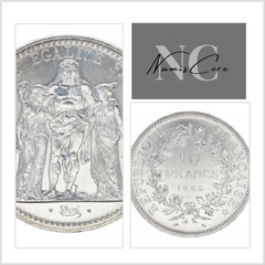 lot de belles monnaies - piece argent de 10 francs - french coin silver