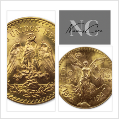 50 PESOS OR, 37.5G d'or pur - belle monnaie piece or - gold coin