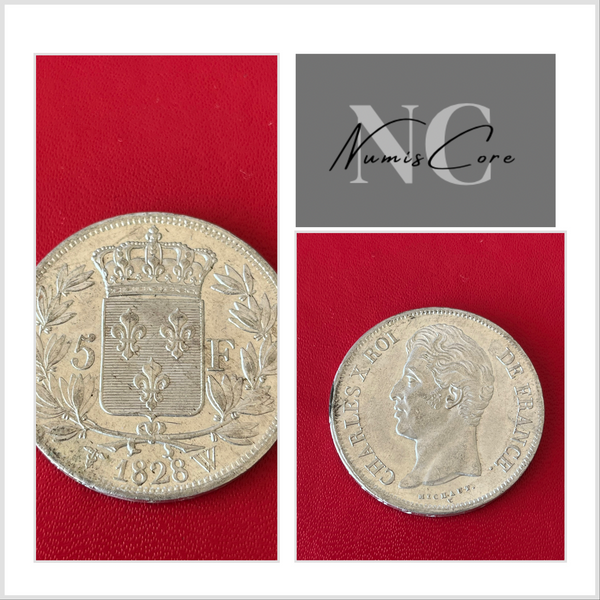 5 Francs Charles X - 1828 W pour Lille