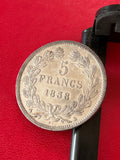 5 Francs Louis Philippe 1838 B - Rouen - Exceptionnelle !!